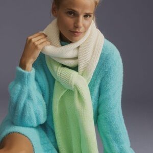 Anthropologie ombré green skinny scarf new without tags
